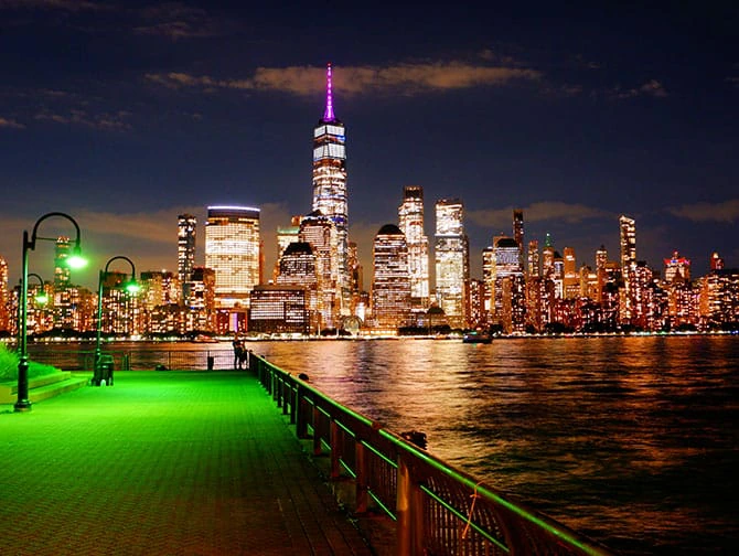 New York vandreruter - Aftentur Off the beaten PATH Indtryk