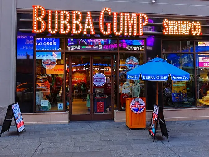 Temarestauranter i New York - Bubba Gump
