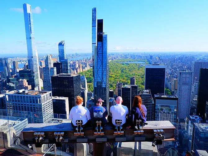 Top of the Rock billetter - The Beam Experience