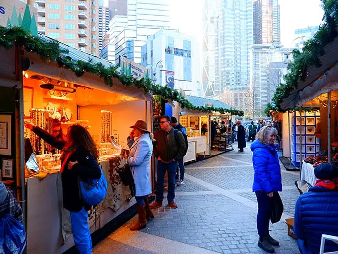 Julemarkeder i New York - Columbus Circle
