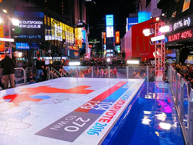 Præsidentvalget i USA i New York - Broadcast