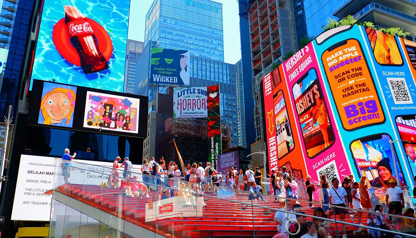 Hvad skal man se på Times Square - Røde trapper