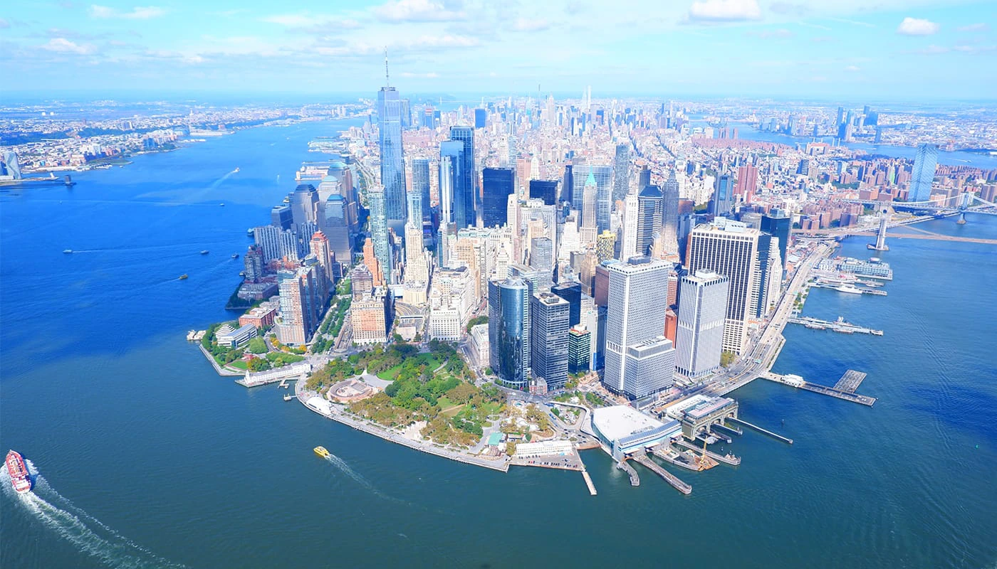 Seværdigheder i New York: de bedste turistattraktioner - Helikoptertur
