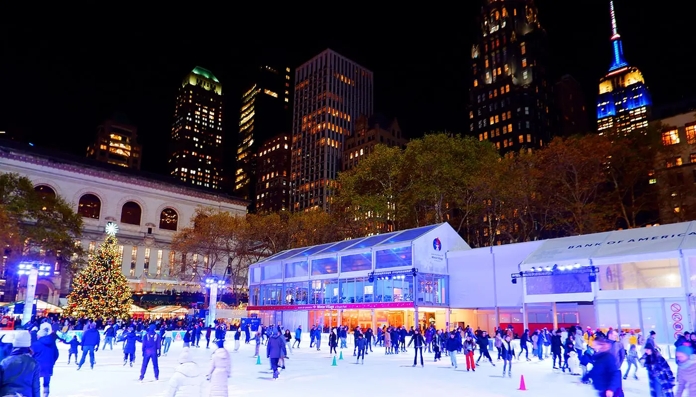 Juletur til New York: rejseplan - Bryant Park Christmas Market
