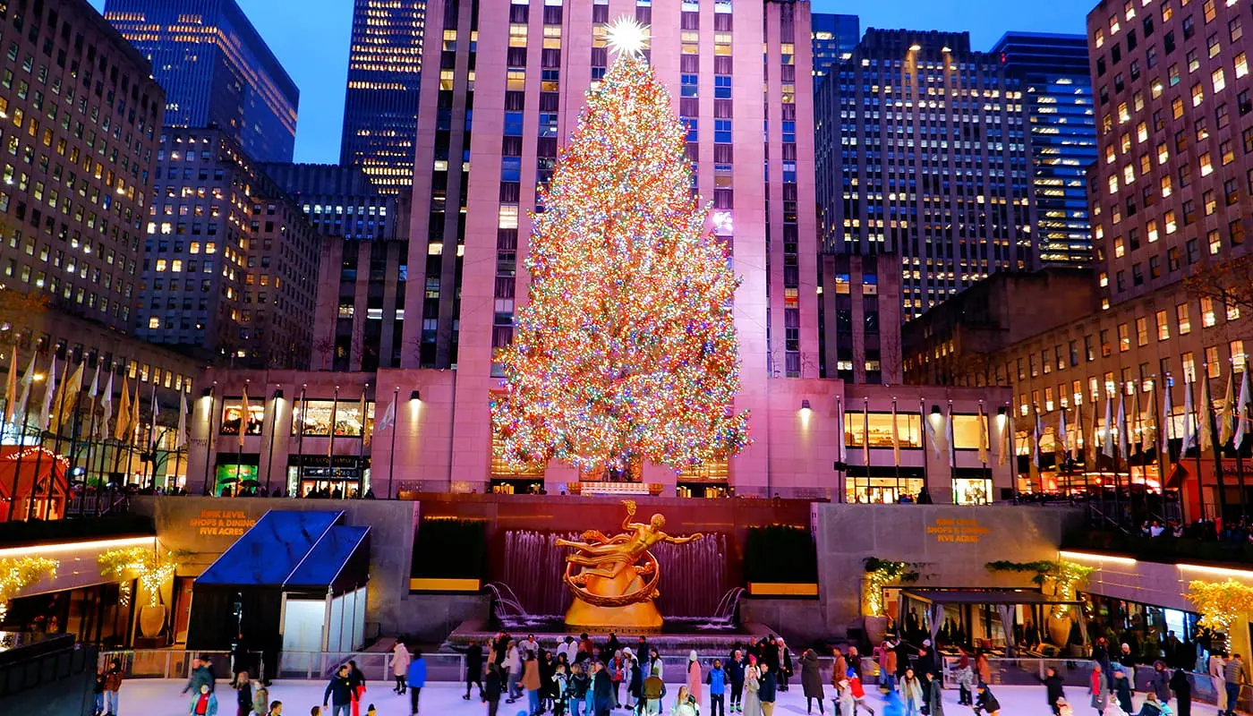 Juletur til New York: rejseplan - Rockefeller Christmas Tree