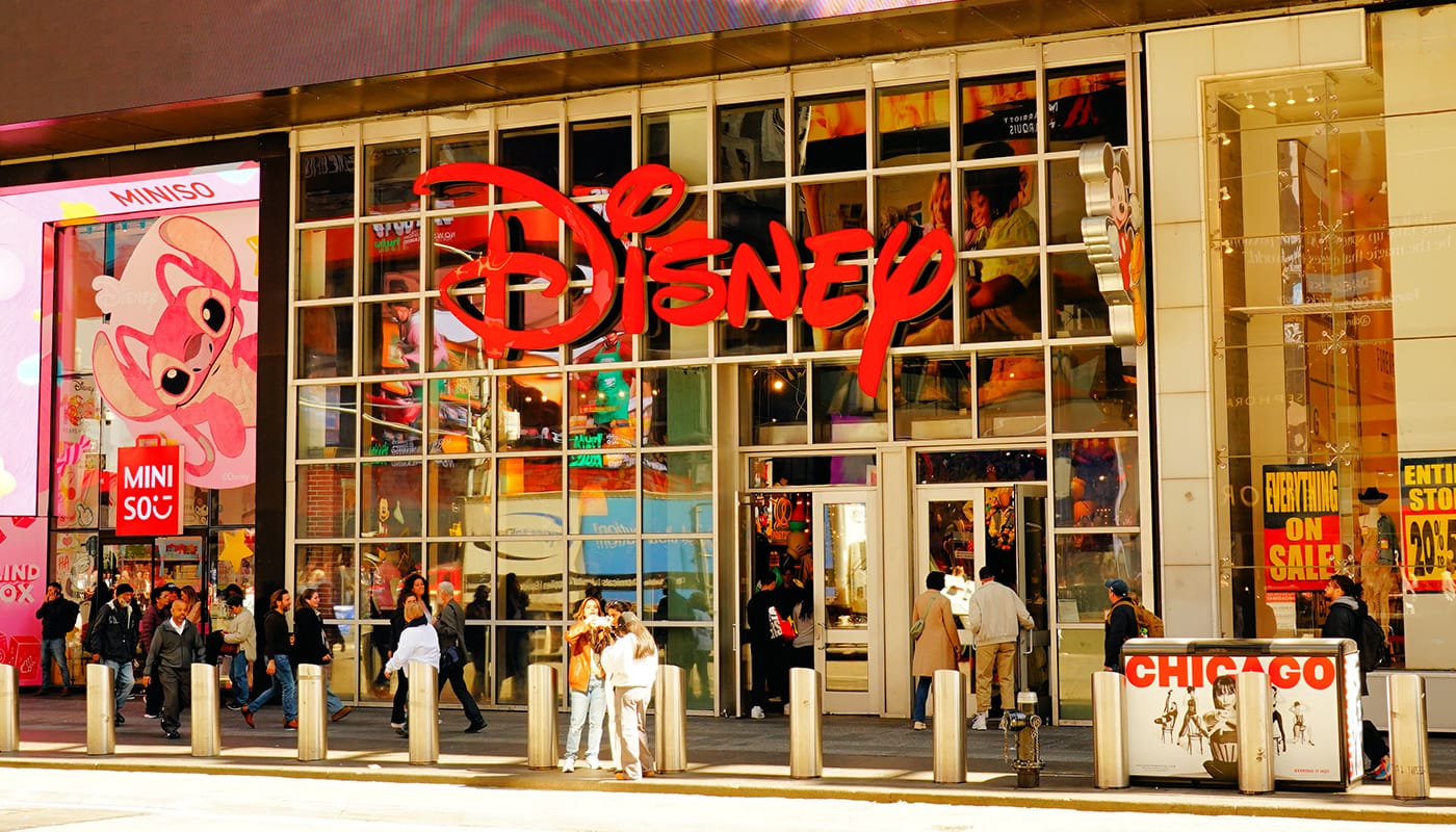 Disney Store på Times Square - Butiksfacade