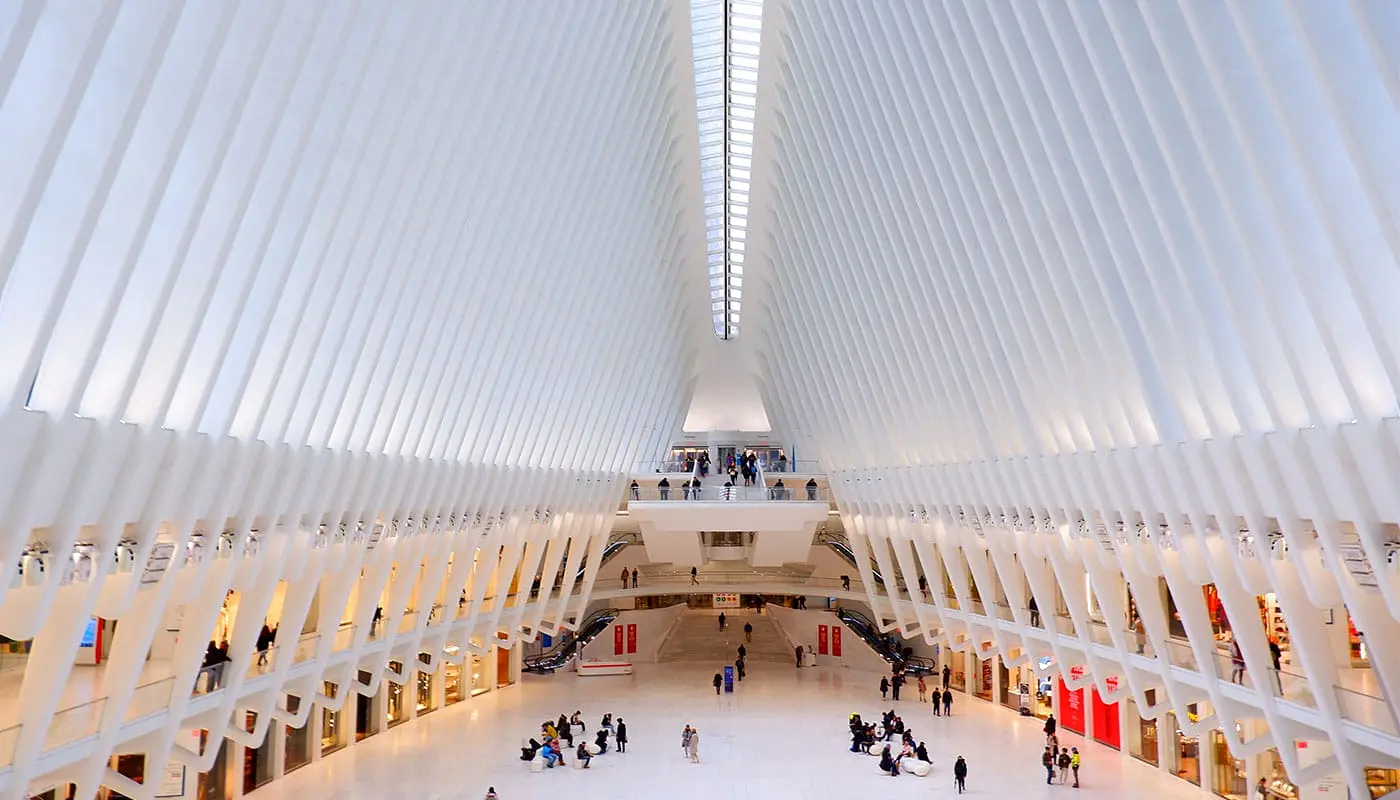 Oculus i New York - indenfor