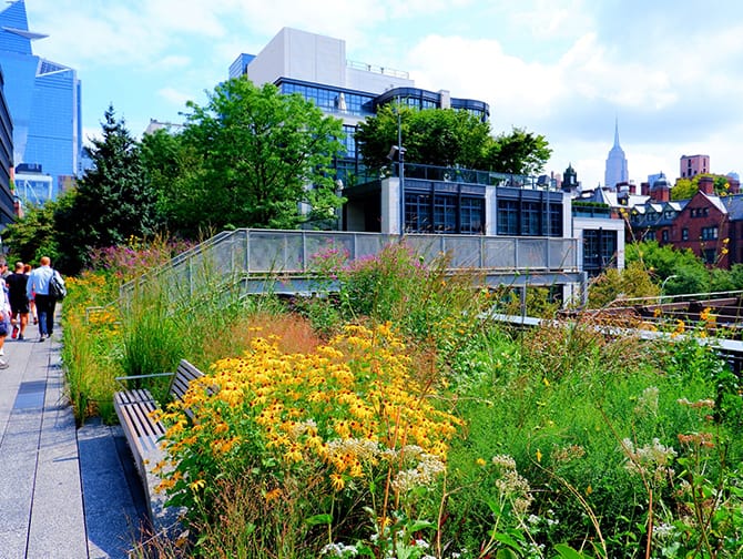 High Line i New York - udsigt
