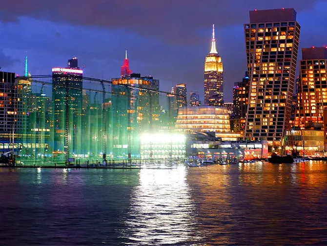 Manhattan Dinner Cruise i New York - Skyline udsigt