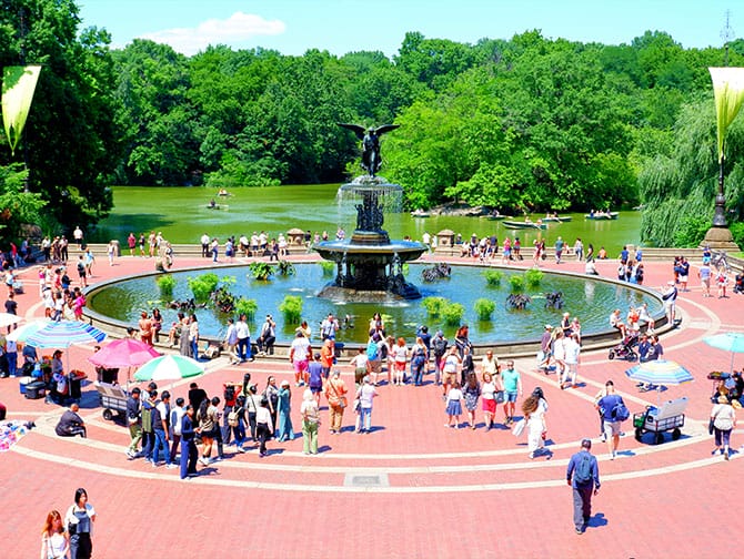 Cykeludlejning i New York med picnic - Cykel i  Central Park