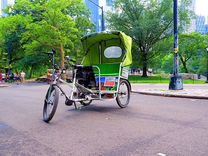 Pedicab Tour i Central Park