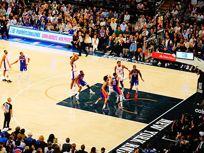 New York Knicks billetter - Spillere på banen