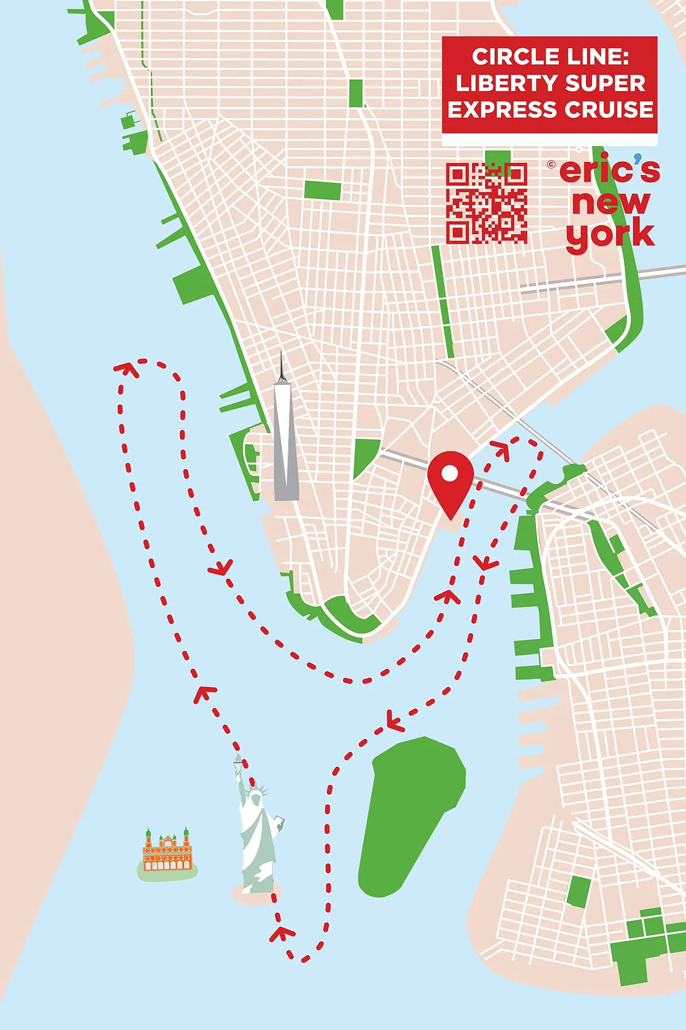 Circle Line Liberty Super Express Cruise - Rute