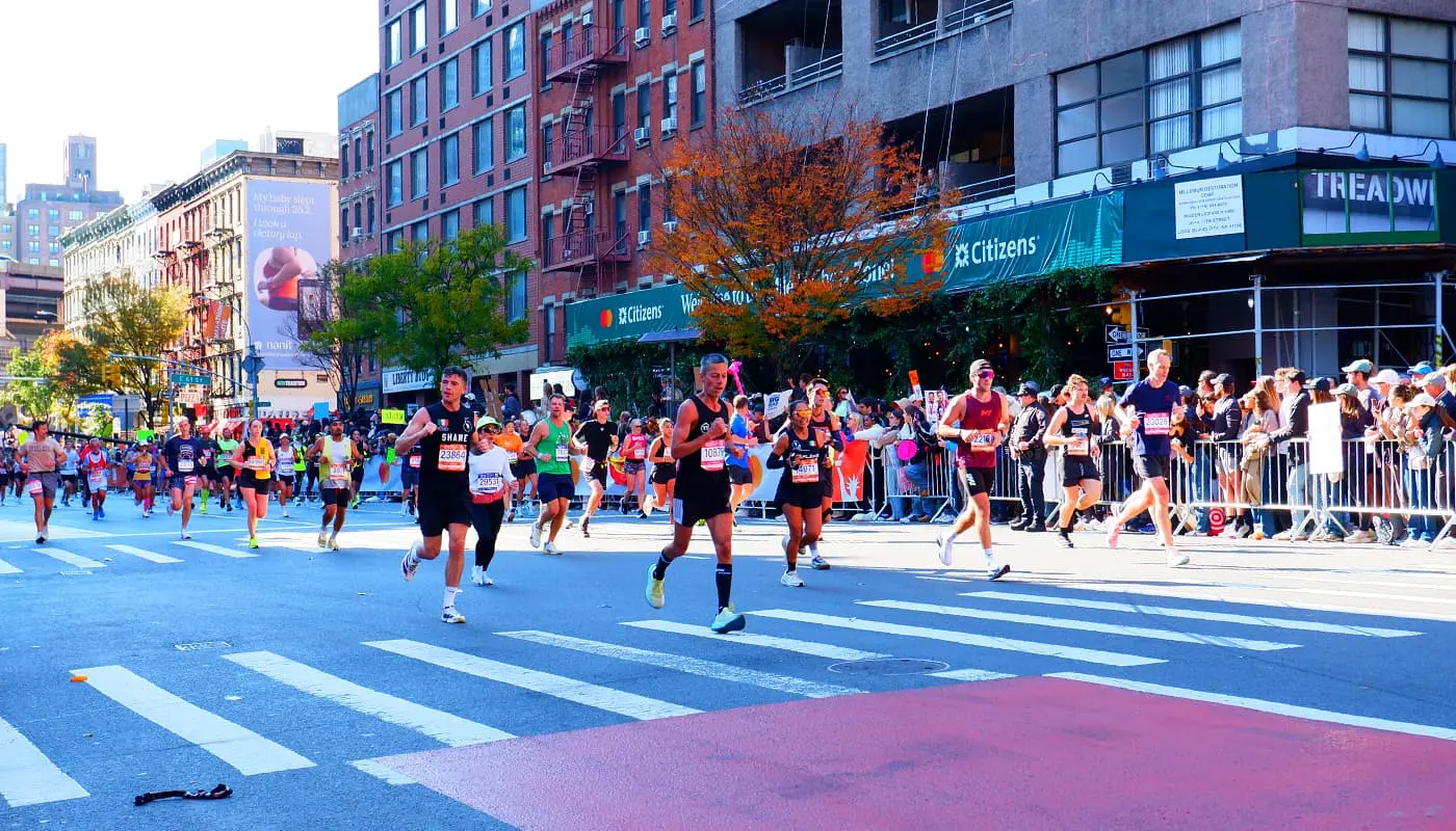 Løbe i New York New York Marathon