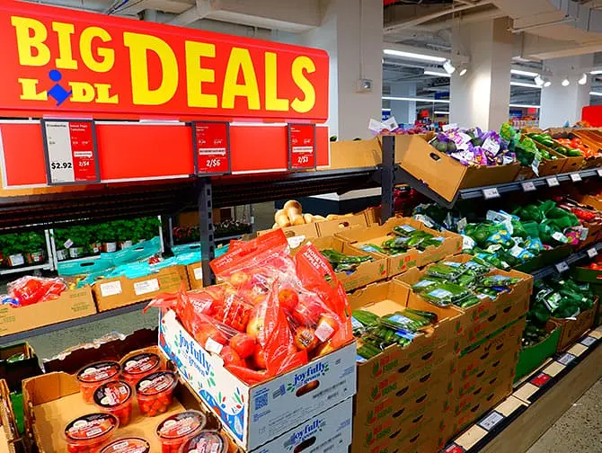 Supermarkeder i New York europæisk supermarked - Lidl