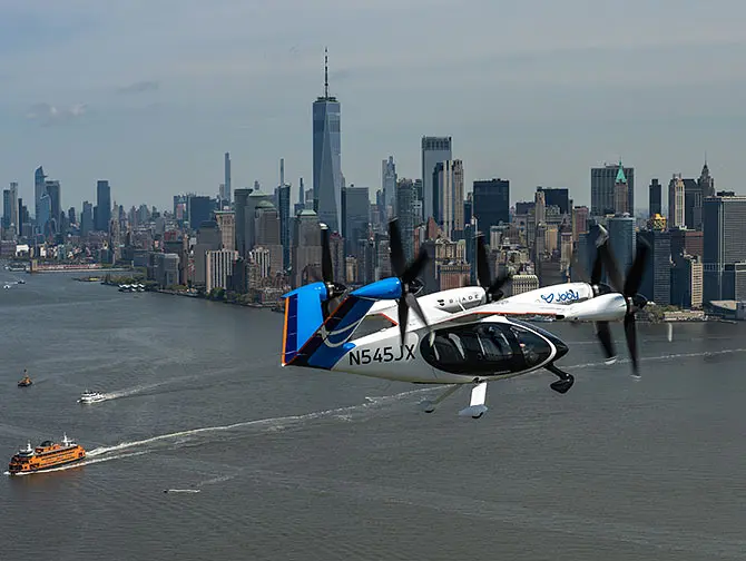Joby Aviation elektrisk lufttaxi fra JFK til Manhattan