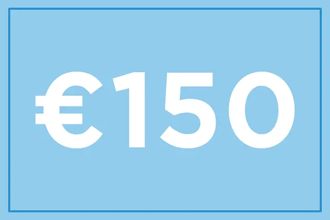 Gavekort på 150 €