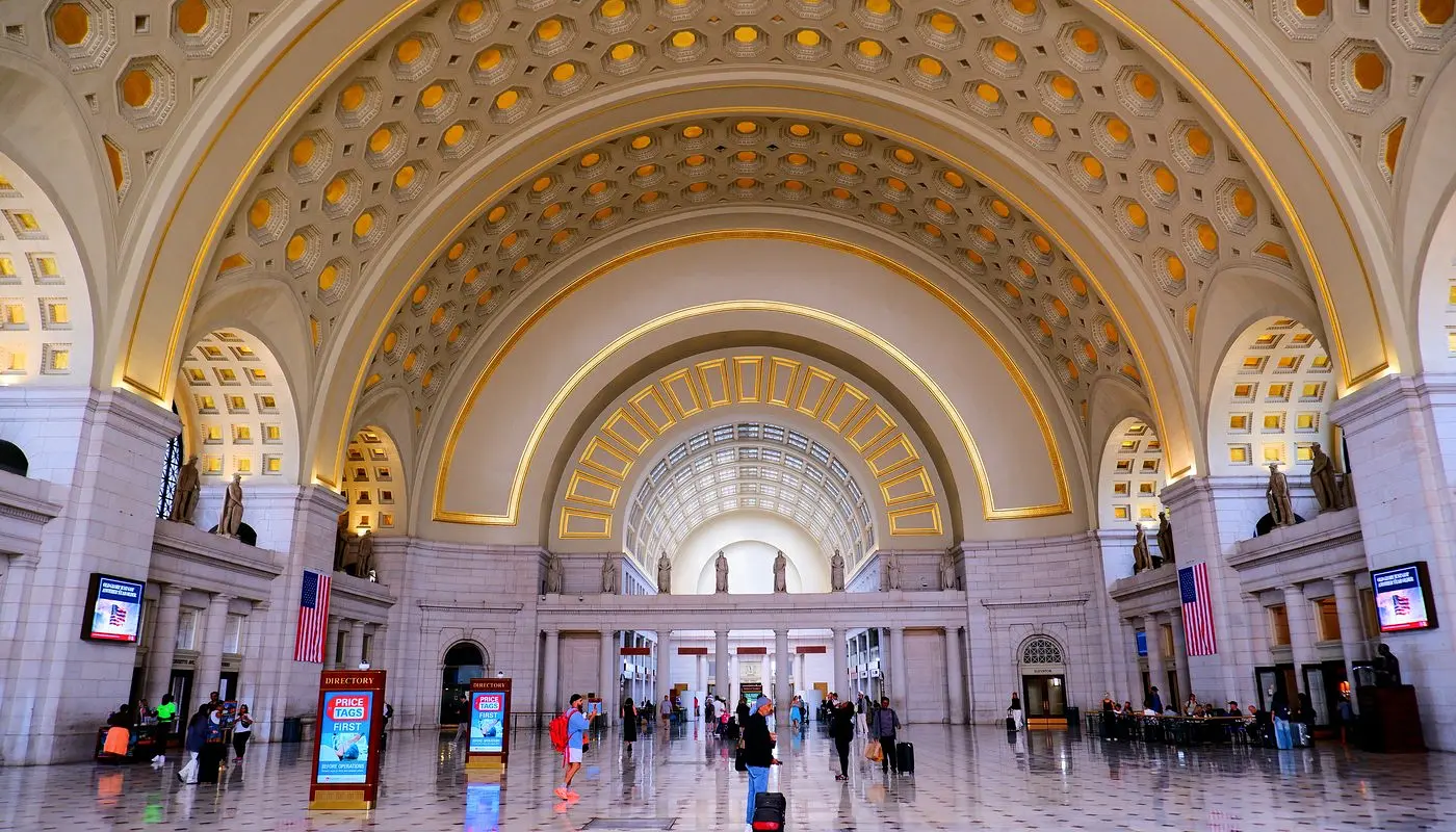 Sådan besøger du Washington D.C. fra New York - Togstation