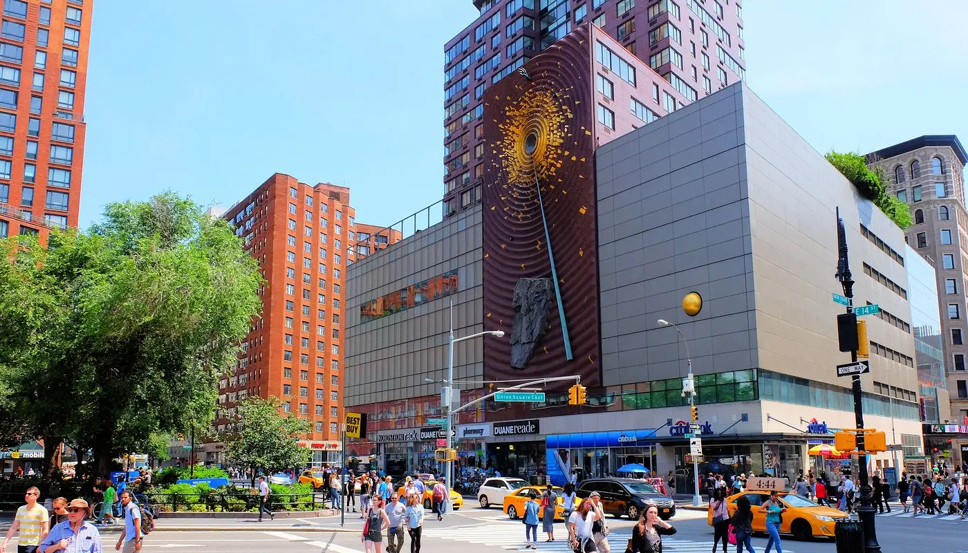 Union Square i New York - Livlig plads